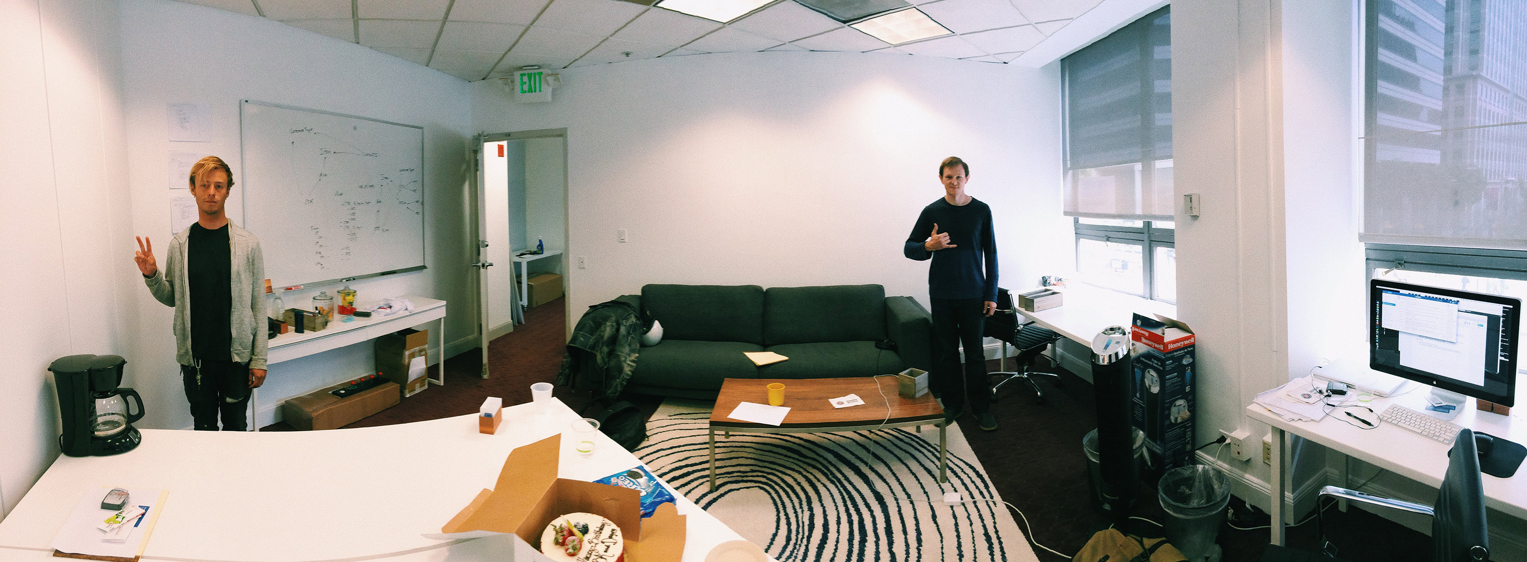 A panaroma shot of our first office